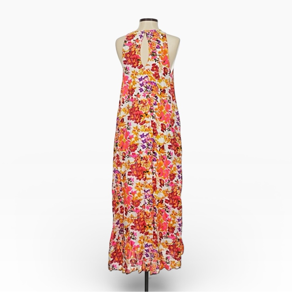 NATURAL LIFE Katie Floral Maxi Dress Size XS/S White Pink Sleeveless Boho Summer - Picture 5 of 11